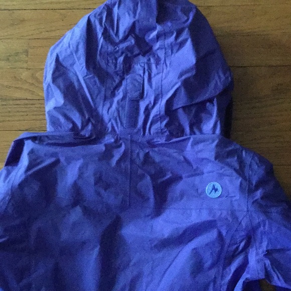 Marmot Hooded Wind breaker, Purple, Sz Small - Picture 2 of 5